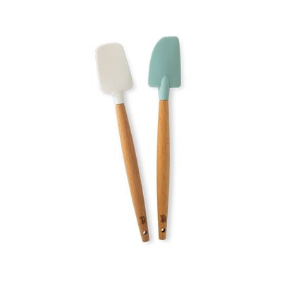 White &amp; Mint Mini Spatulas, set of 2