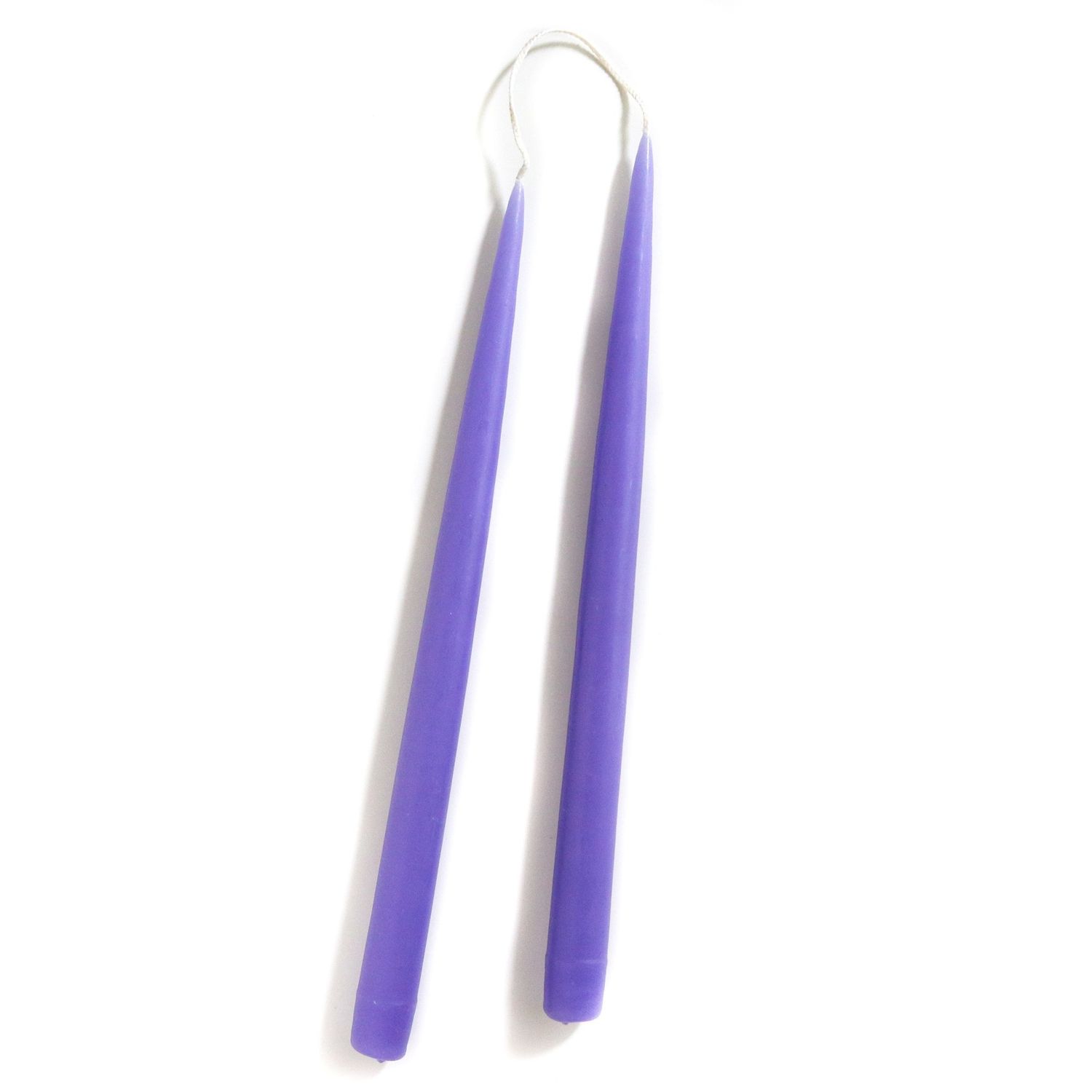 13" Lavender Candles, set of 2
