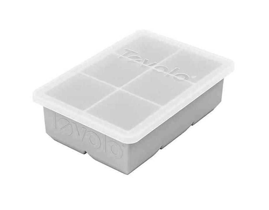Tovolo Oyster Grey King Ice Cube Tray with Lid