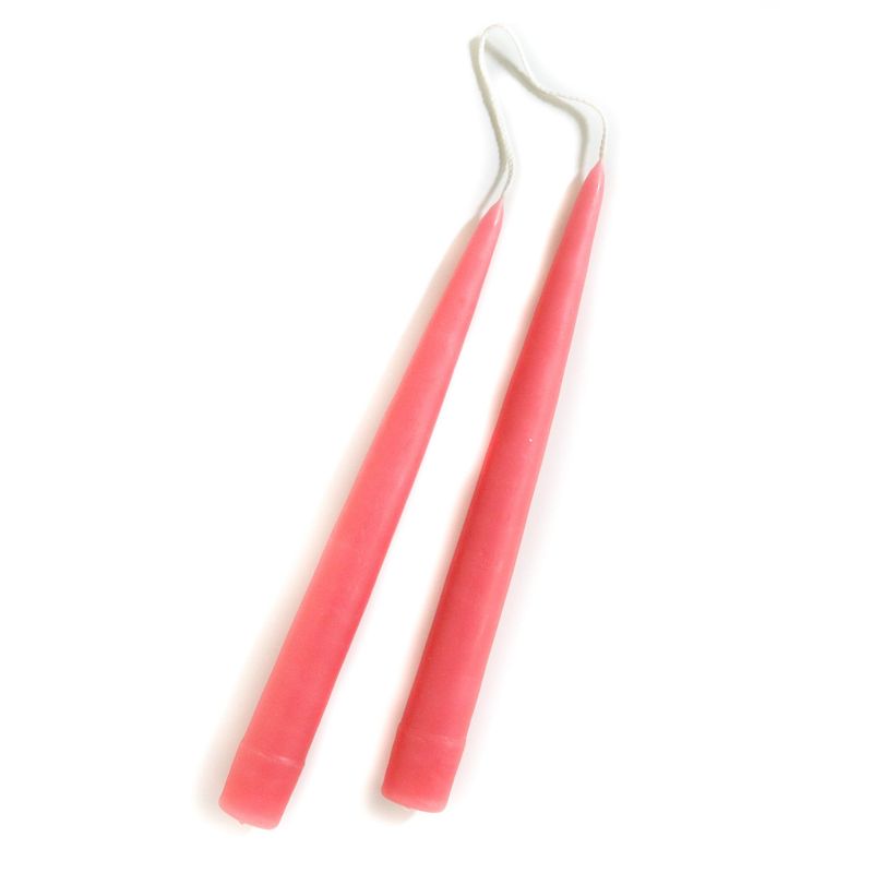 9" Tea Rose Candles, set of 2