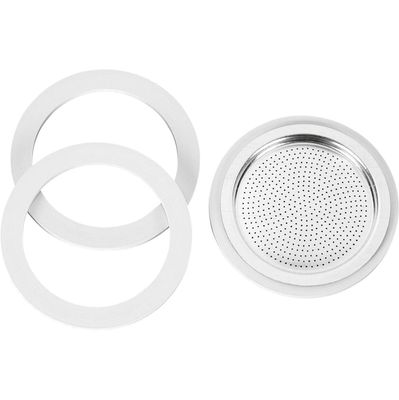Bialetti Moka Express 6 Cup Replacement Filter with 3 Gaskets
