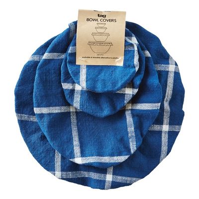 Navy Bowl Covers, set of 4