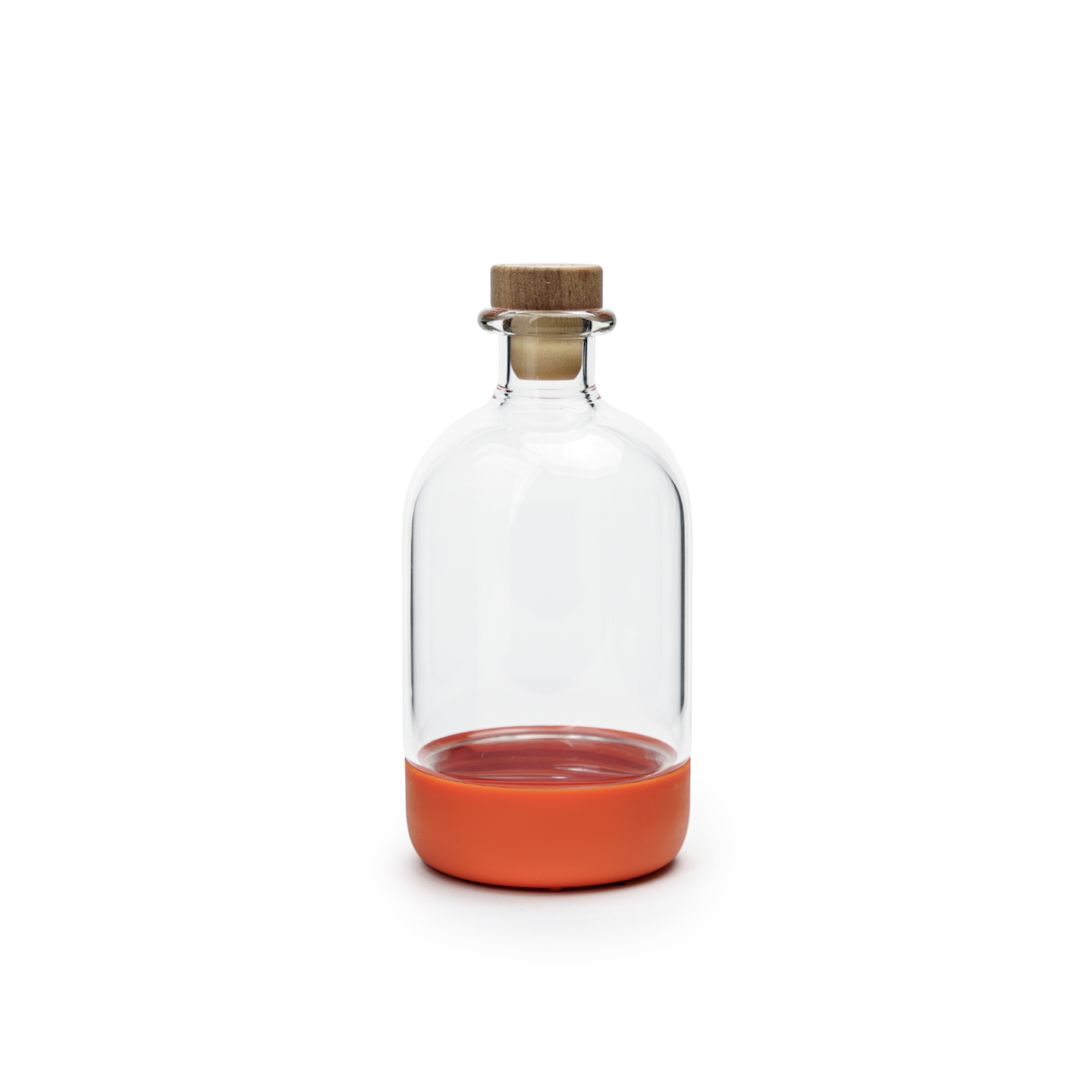 15oz Burnt Orange Short Infusing Bottle with Lid &amp; Pour Spout