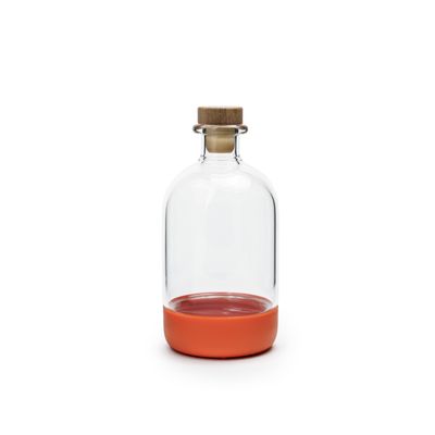 15oz Burnt Orange Short Infusing Bottle with Lid &amp; Pour Spout