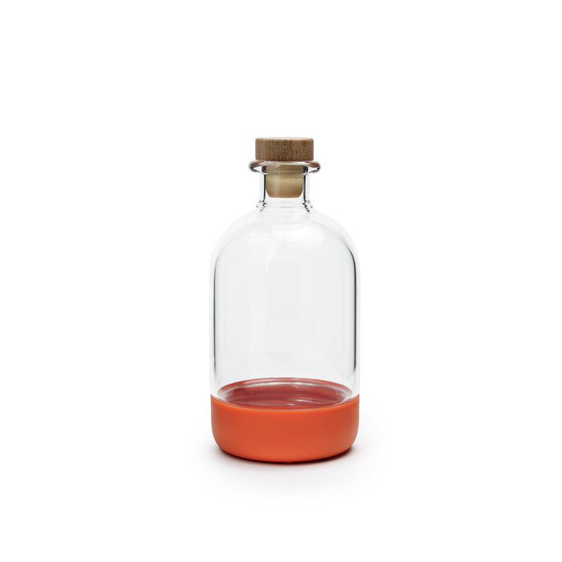 15oz Burnt Orange Short Infusing Bottle with Lid &amp; Pour Spout