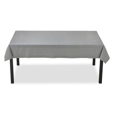 84x60" Grey Slub Tablecloth