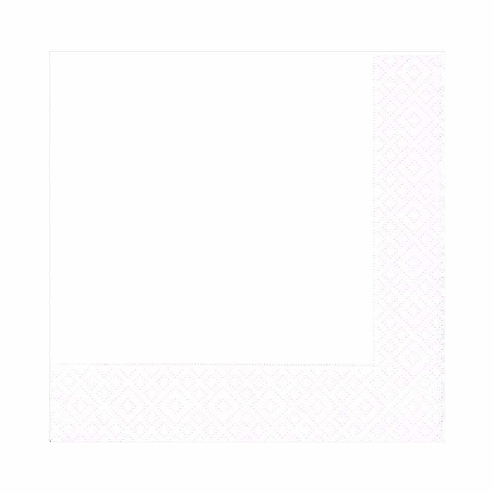 Pearl White Paper Lunch Napkins
