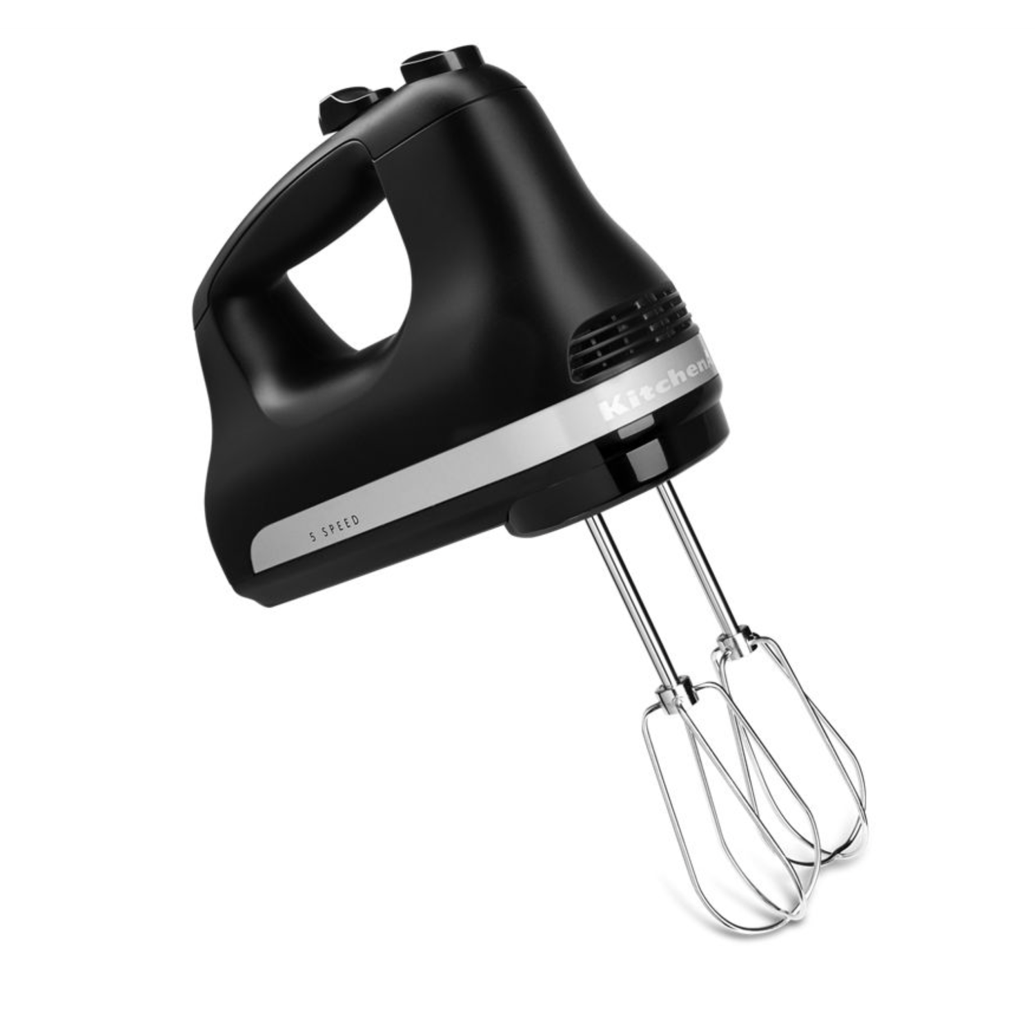5-Speed Black Matte Hand Mixer