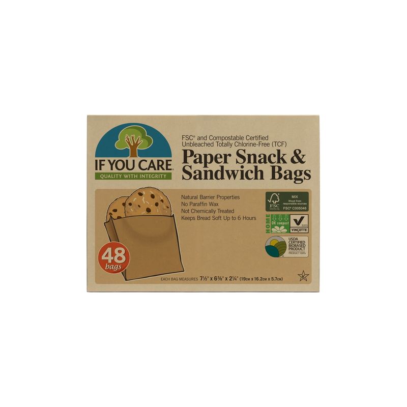 Natural Sandwich Bags, set of 48