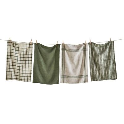 Canyon Olive Dishtowels, set of 4