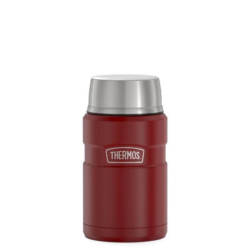 24oz Matte Red Food Jar