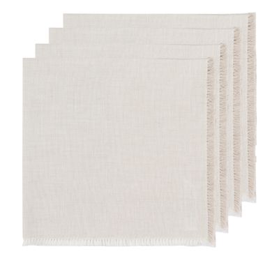 Dove Grey Chambray Napkins, set of 4