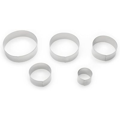 Circular Cookie Cutters, set of 5