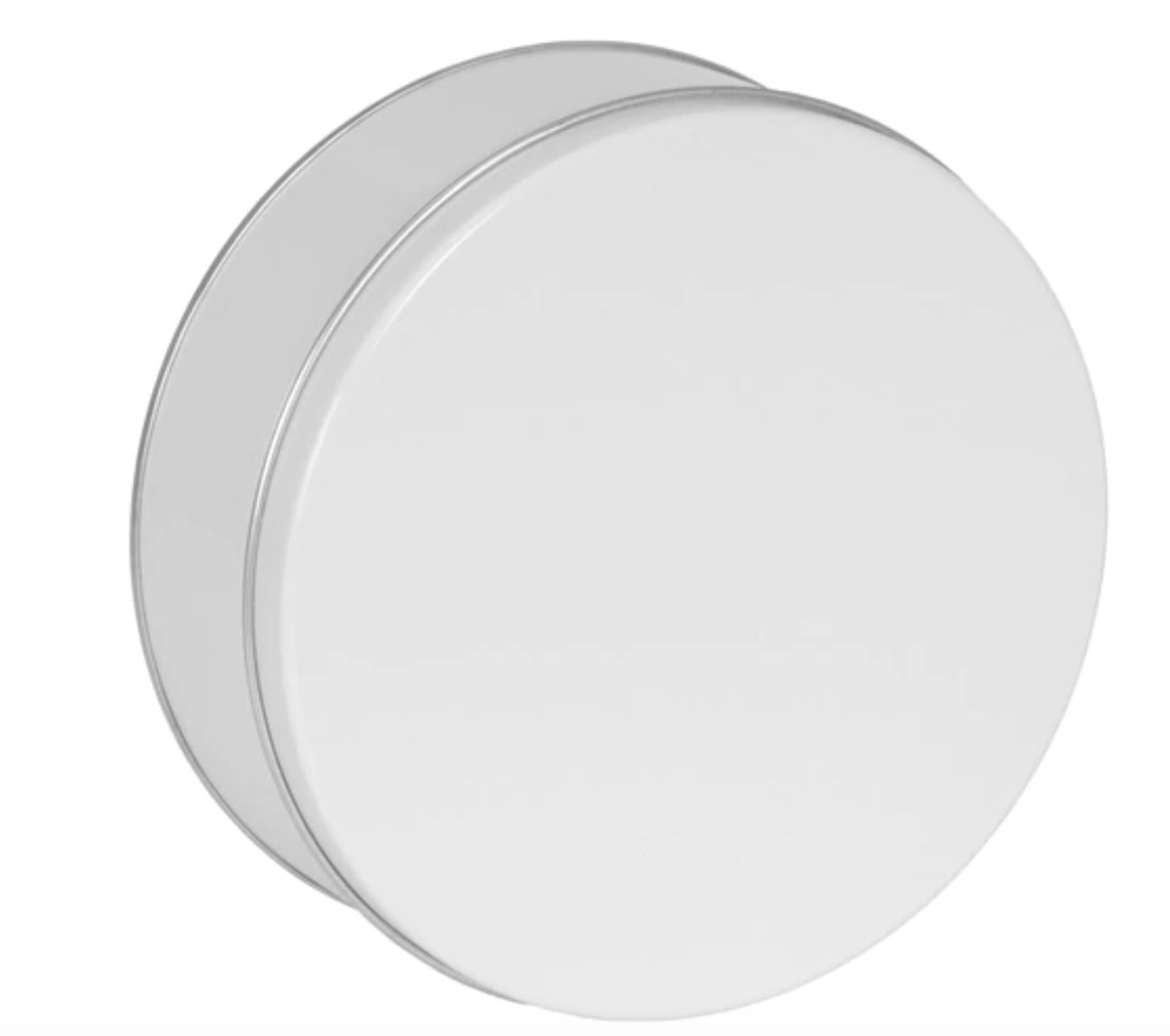 8x3" White Cookie Tin, 3lb capacity