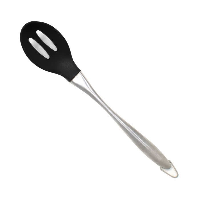 Silicone Slotted Spoon with Stainless Steel Handle