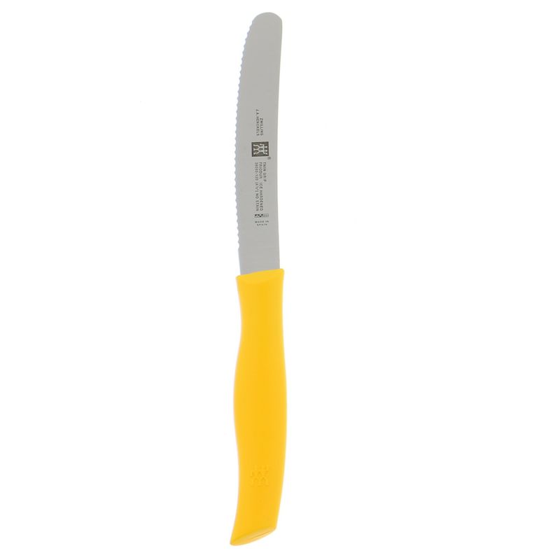 Zwilling J.A. Henckels 4.5" Rounded Yellow Serrated Paring Knife