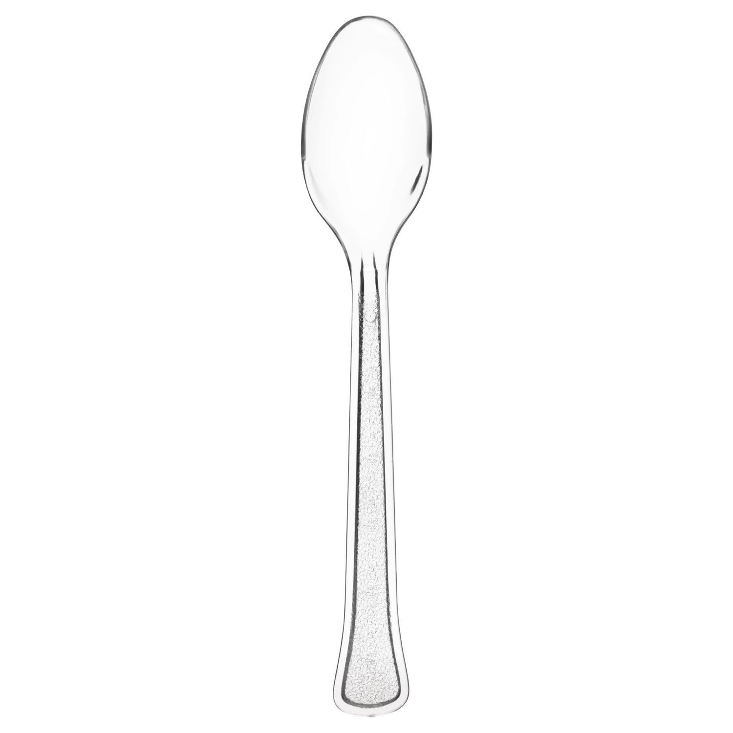 Clear Heavyweight Plastic Spoons, set of 20