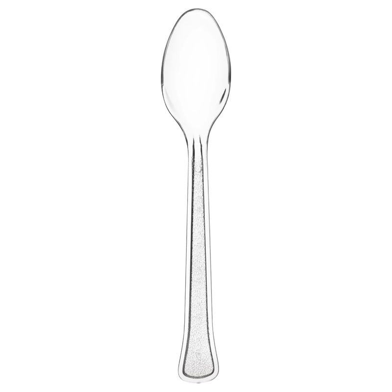 Clear Heavyweight Plastic Spoons, set of 20