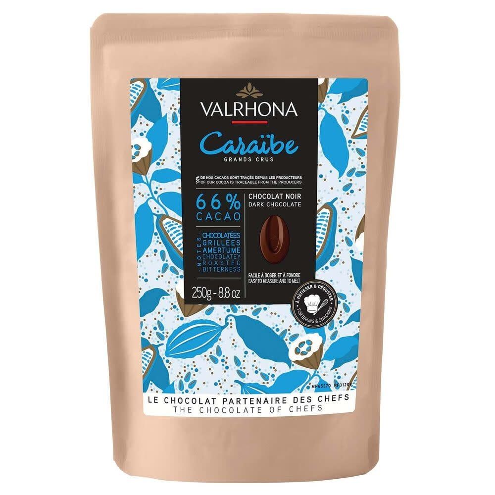 Valrhona 66% Semi-Sweet Chocolate Feves