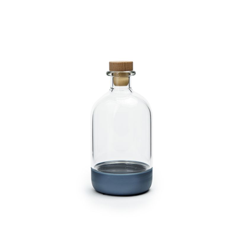 15oz Crew Blue Short Infusing Bottle with Lid &amp; Pour Spout