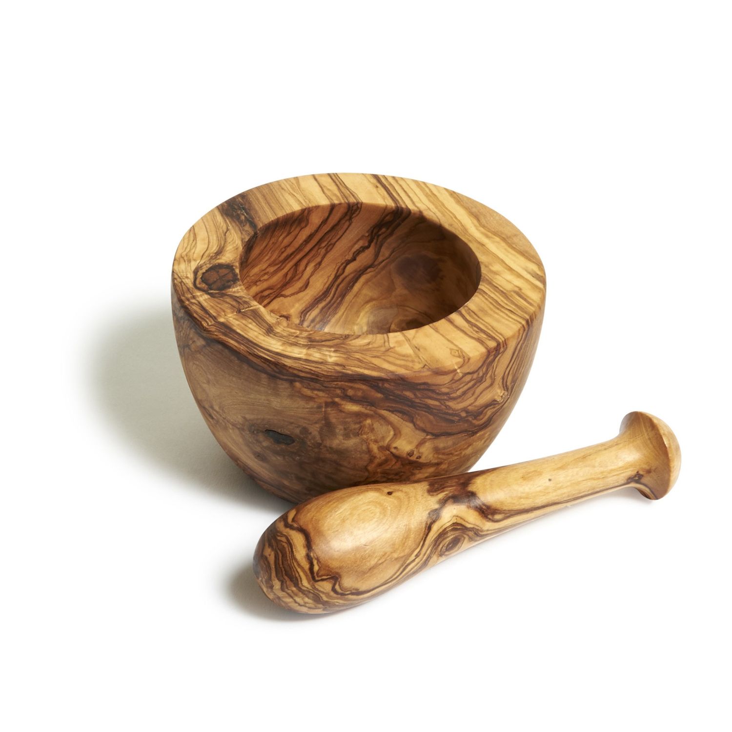 Olive Wood Mortar &amp; Pestle