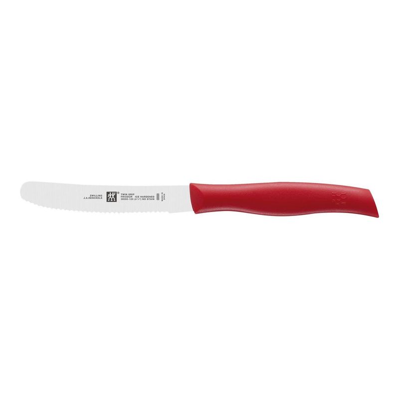 Zwilling J.A. Henckels 4.5" Rounded Red Serrated Paring Knife