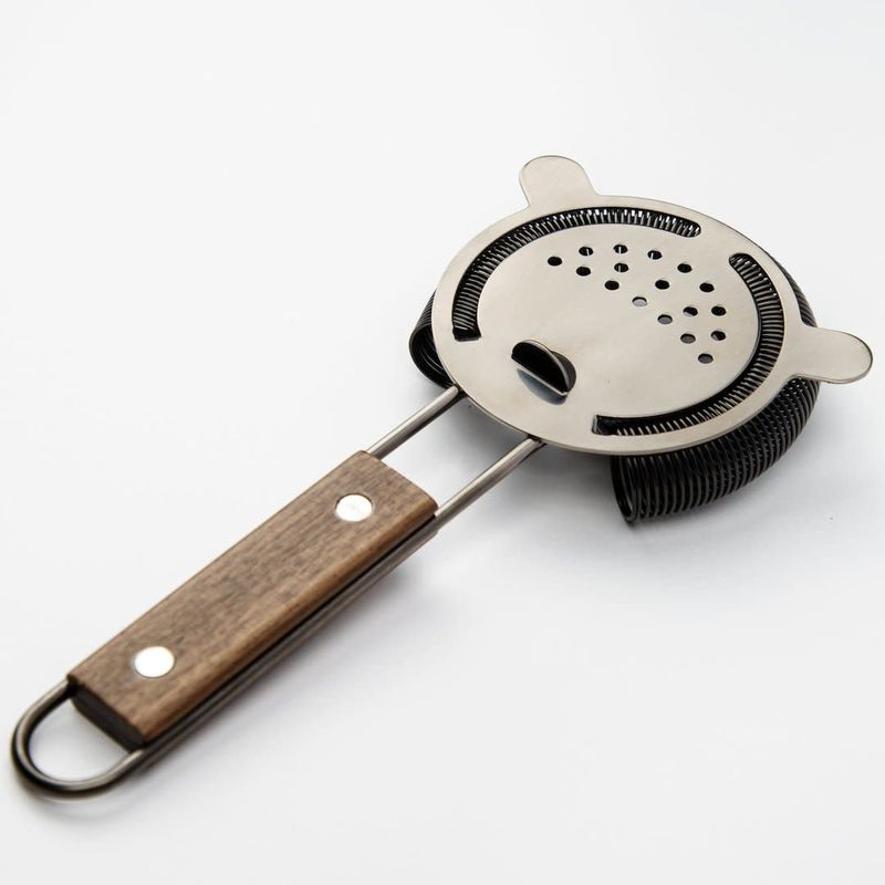 Hawthorne Cocktail Strainer with Wood Handle