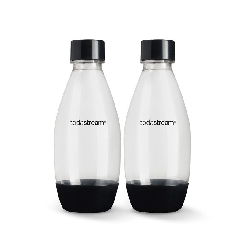 0.5 liter Black Dishwasher Safe Sodastream Bottles, set of 2
