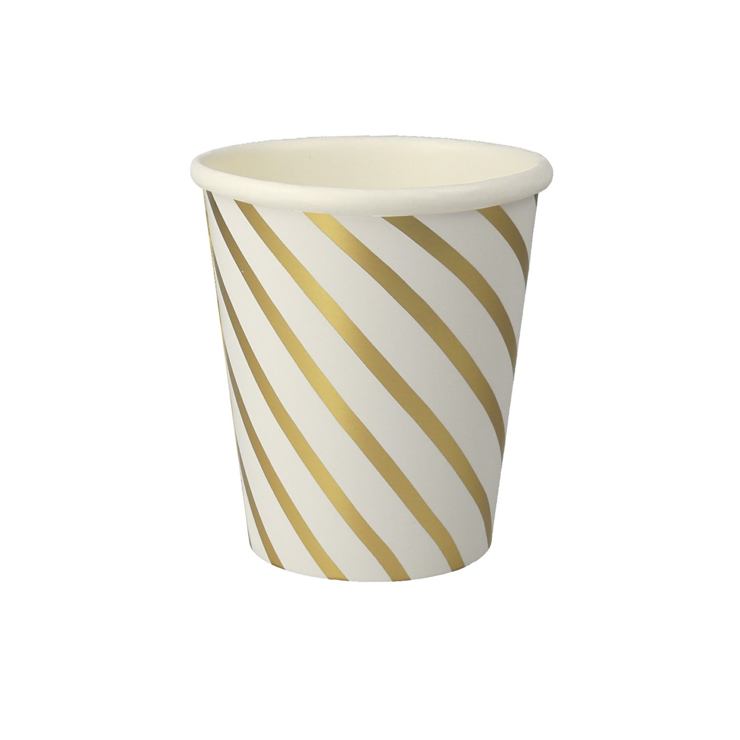 Gold Swirl Paper Cups, set of 8
