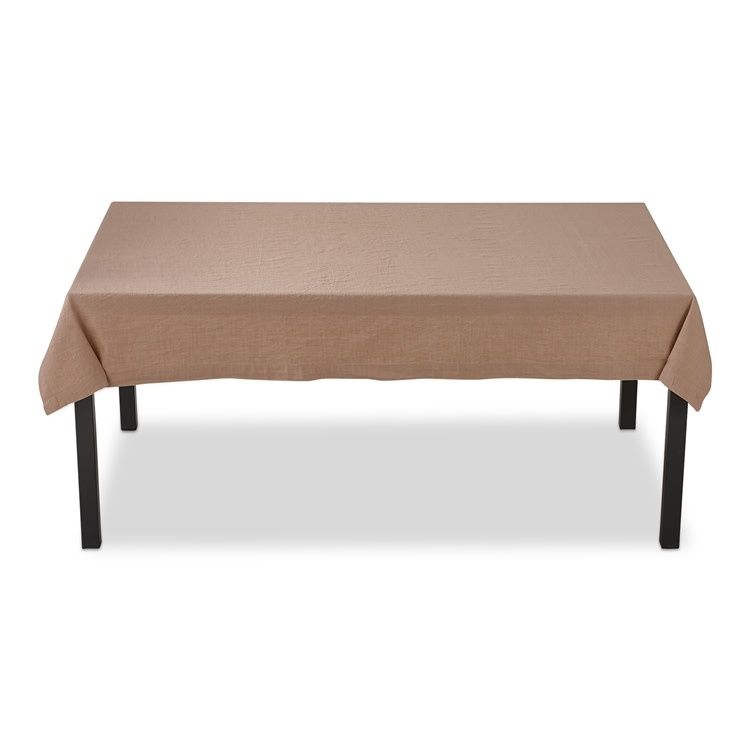 84x60" Blush Slub Tablecloth