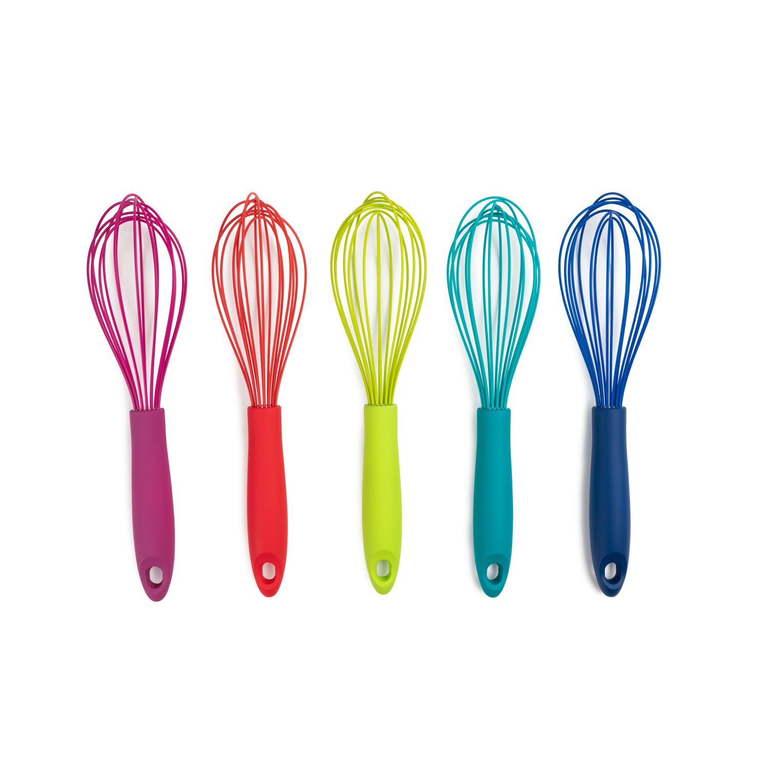 12" Silicone Whisk, Assorted Bright Colors