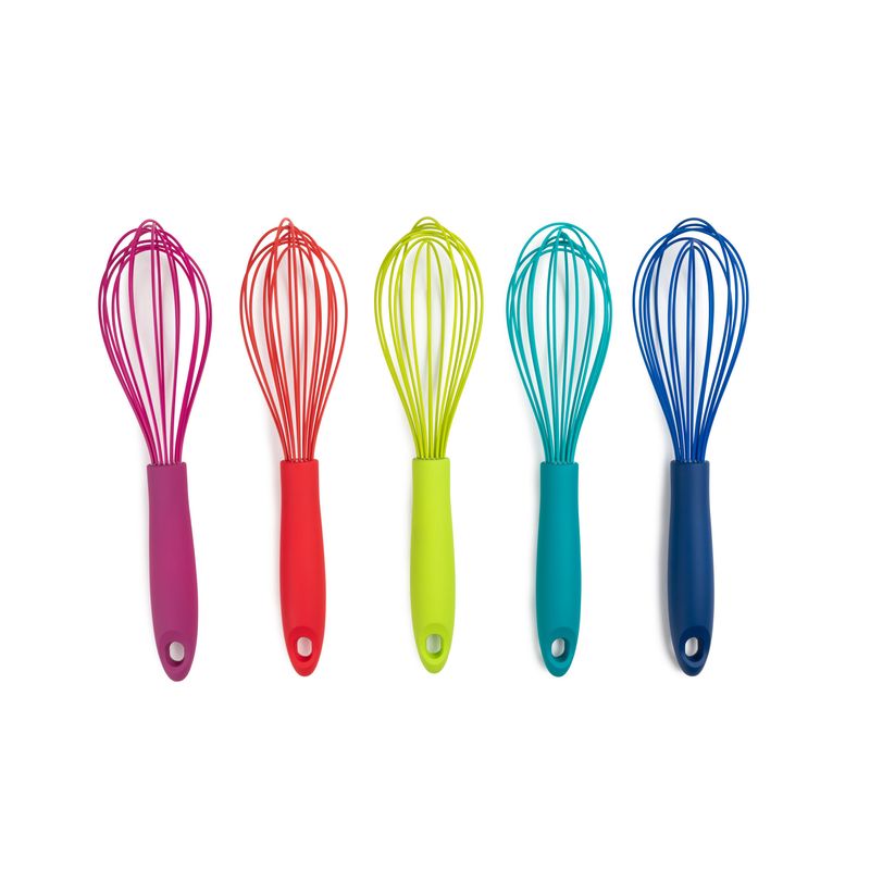 12" Silicone Whisk, Assorted Bright Colors
