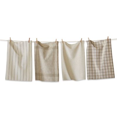 Canyon White Dishtowels, set of 4
