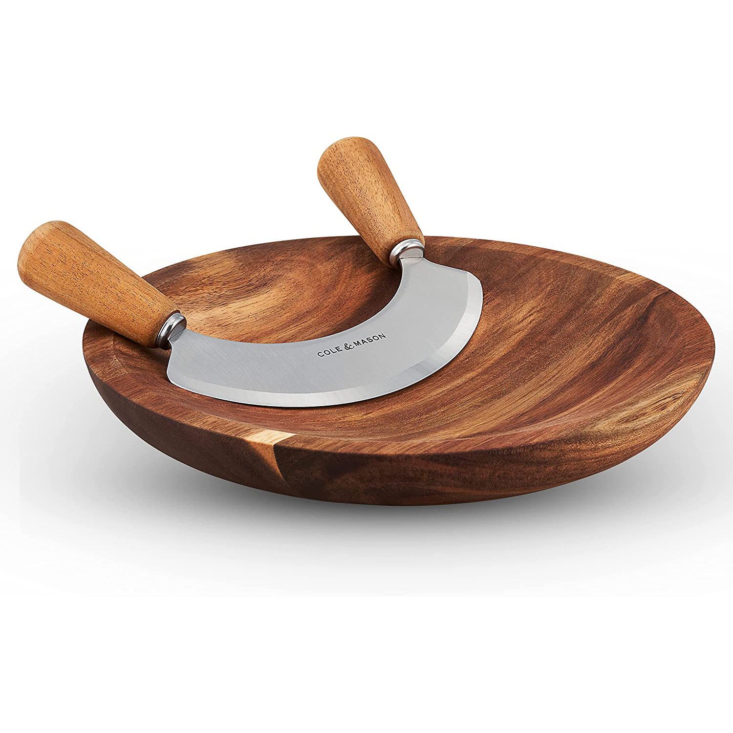 Mezzaluna with Acacia Chopping Board