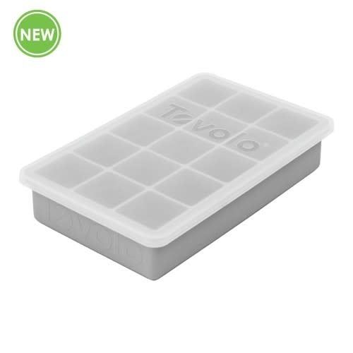 Tovolo Oyster Grey Ice Cube Tray with Lid Tovolo Oyster Grey Ice Cube Tray with Lid