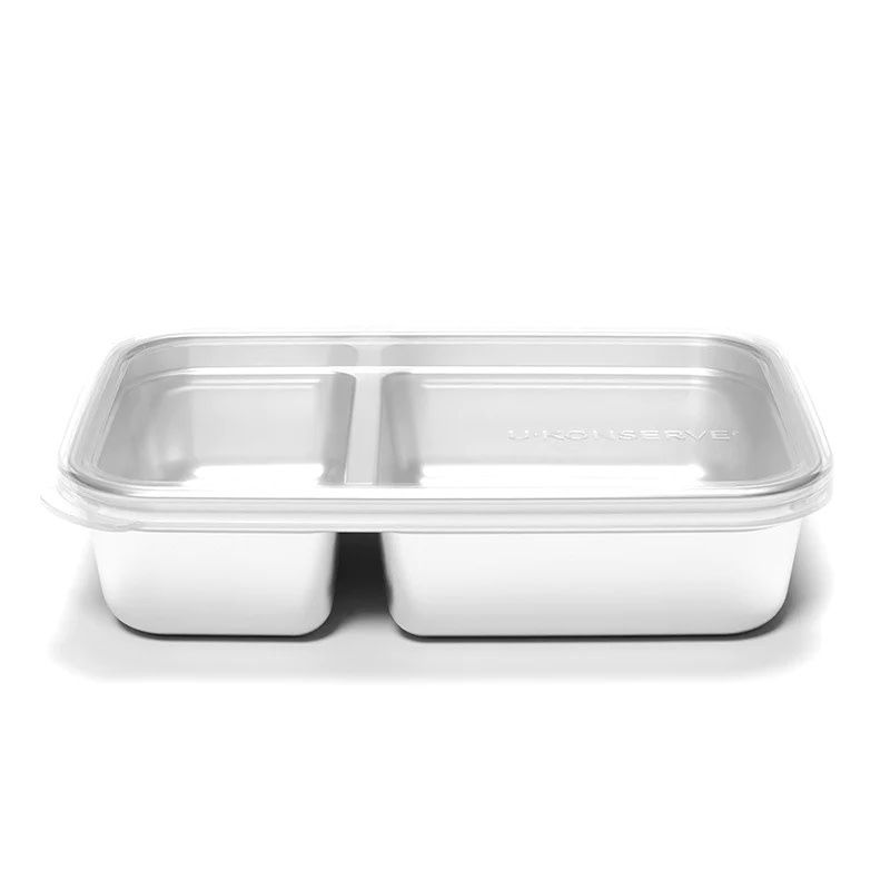 Divided Bento with Clear Silicone Lid