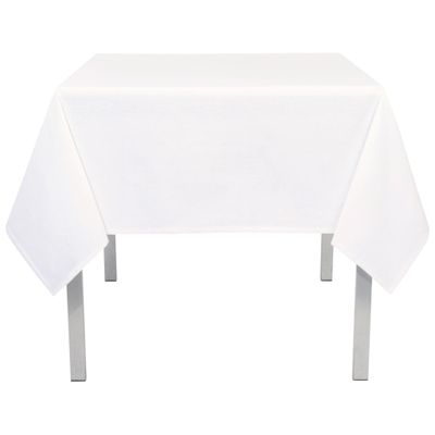 60x90" White Cotton Tablecloth