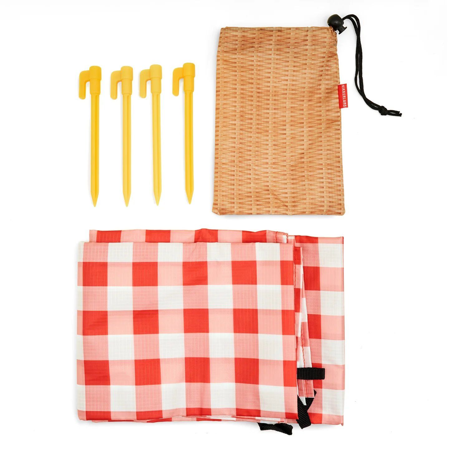 76"x53" Red Gingham Picnic Blanket