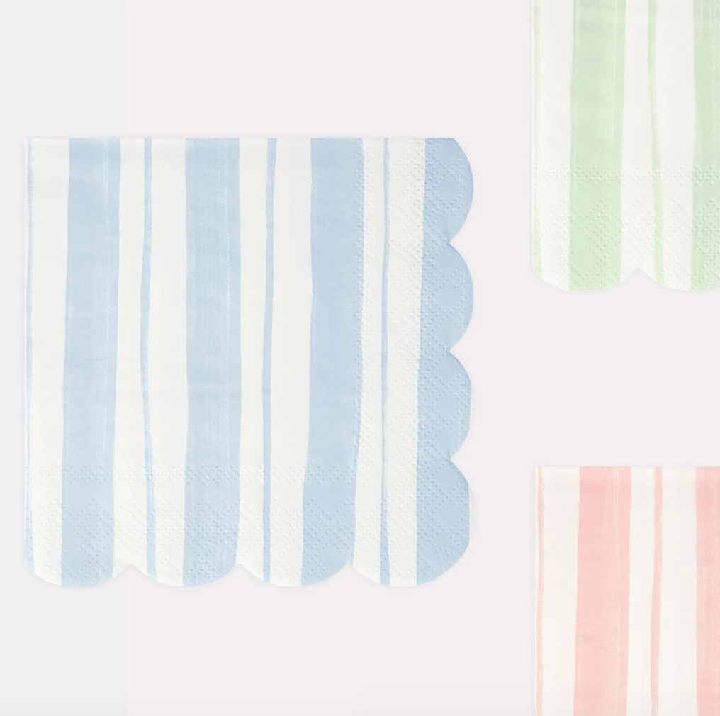 Ticking Stripe Lunch Napkins, set of 16
