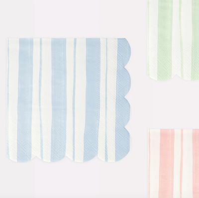 Ticking Stripe Lunch Napkins, set of 16