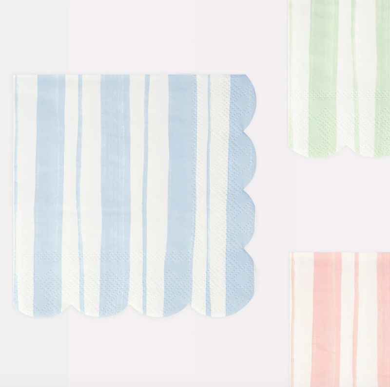 Ticking Stripe Lunch Napkins, set of 16