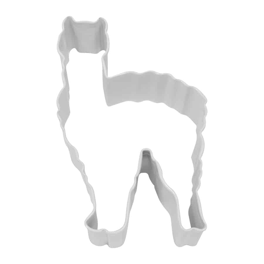 4" White Llama Cookie Cutter