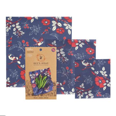 Botanical Beeswax Food Wraps, set of 3