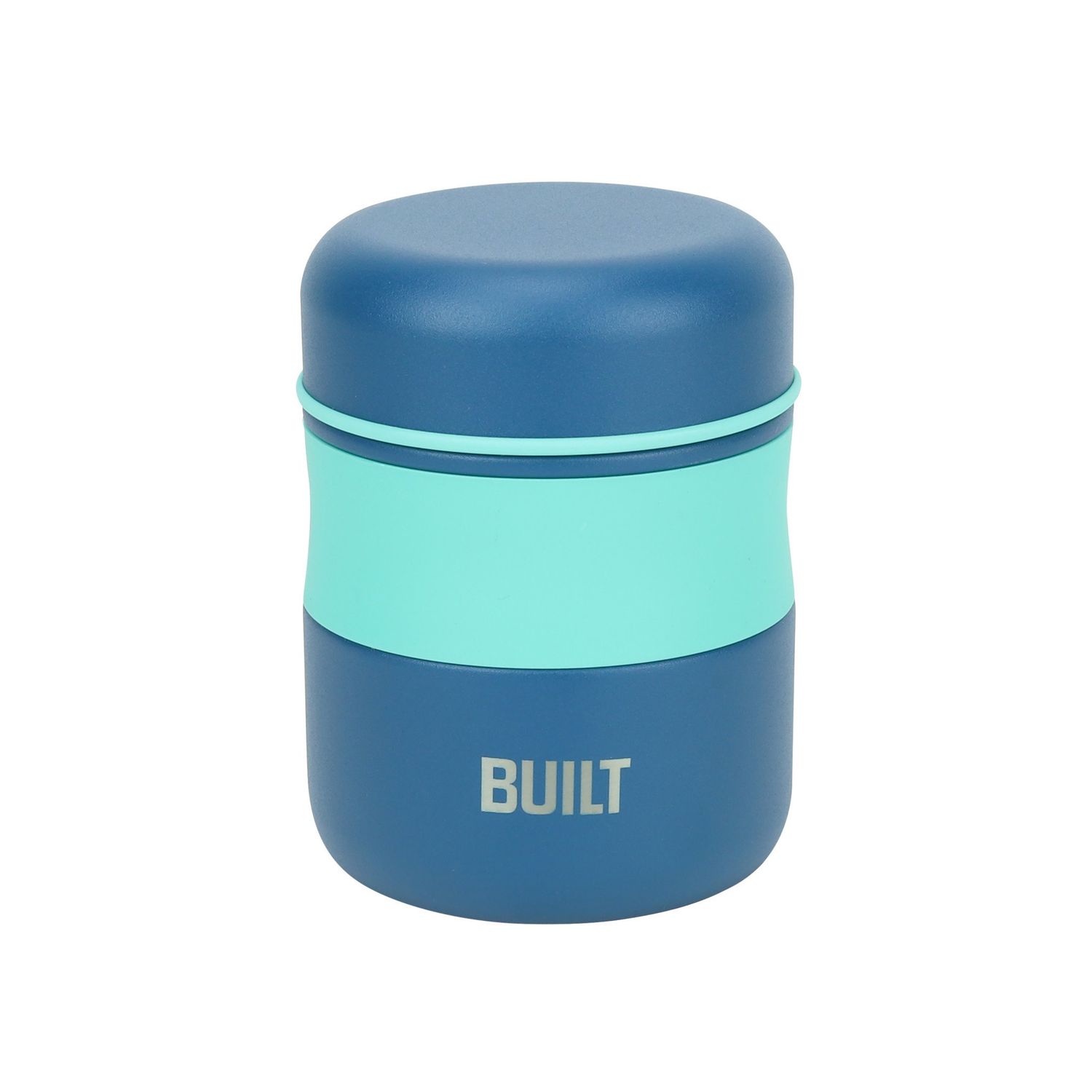 10oz Mint &amp; Blue Food Jar