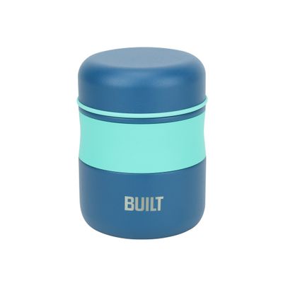 10oz Mint &amp; Blue Food Jar