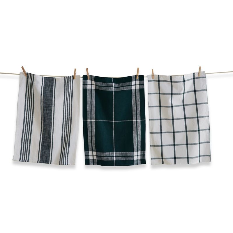Dark Green Dishtowels, set of 3