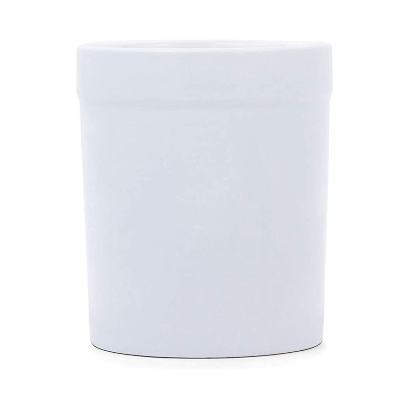 White Ceramic Utensil Holder