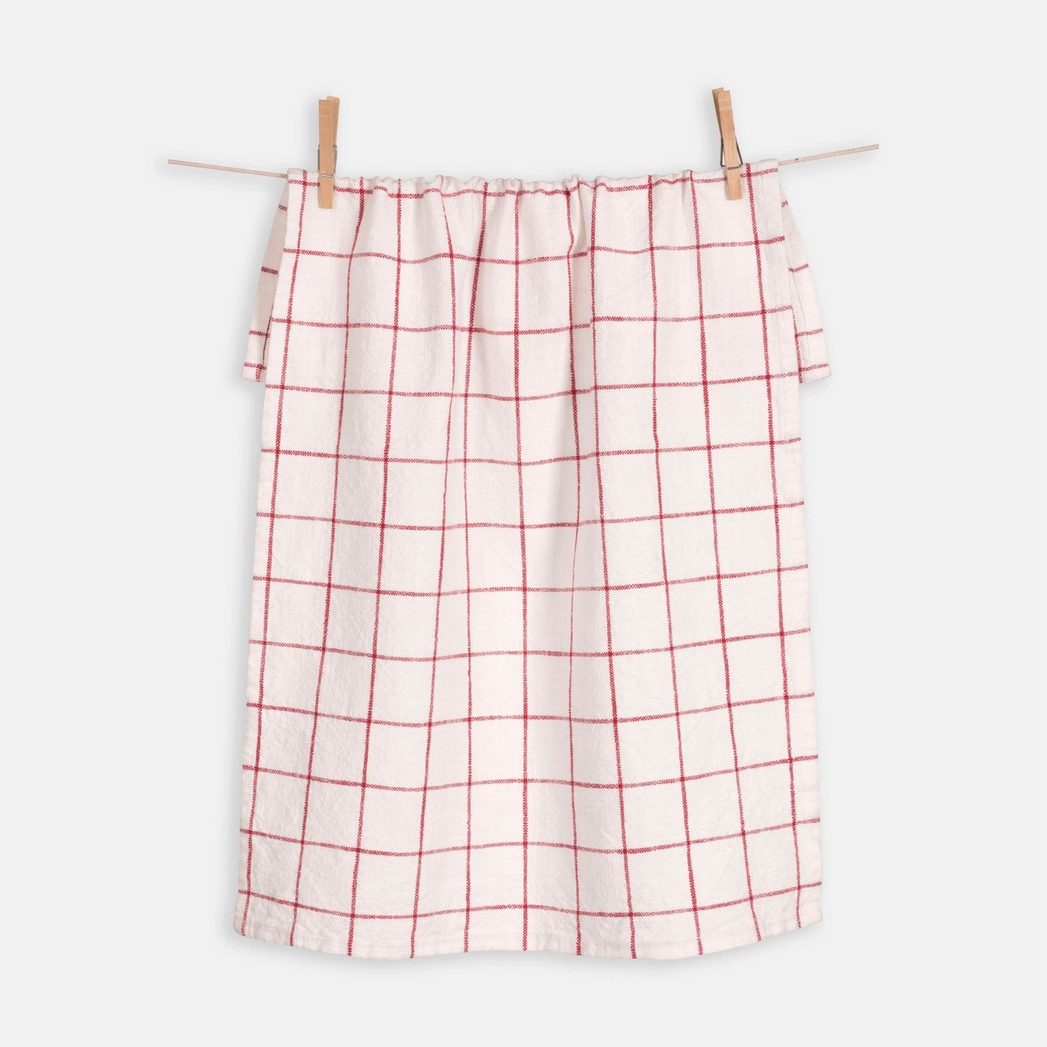 Cherry Grid Dishtowel