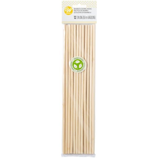 12" Wooden Dowels, set of 12