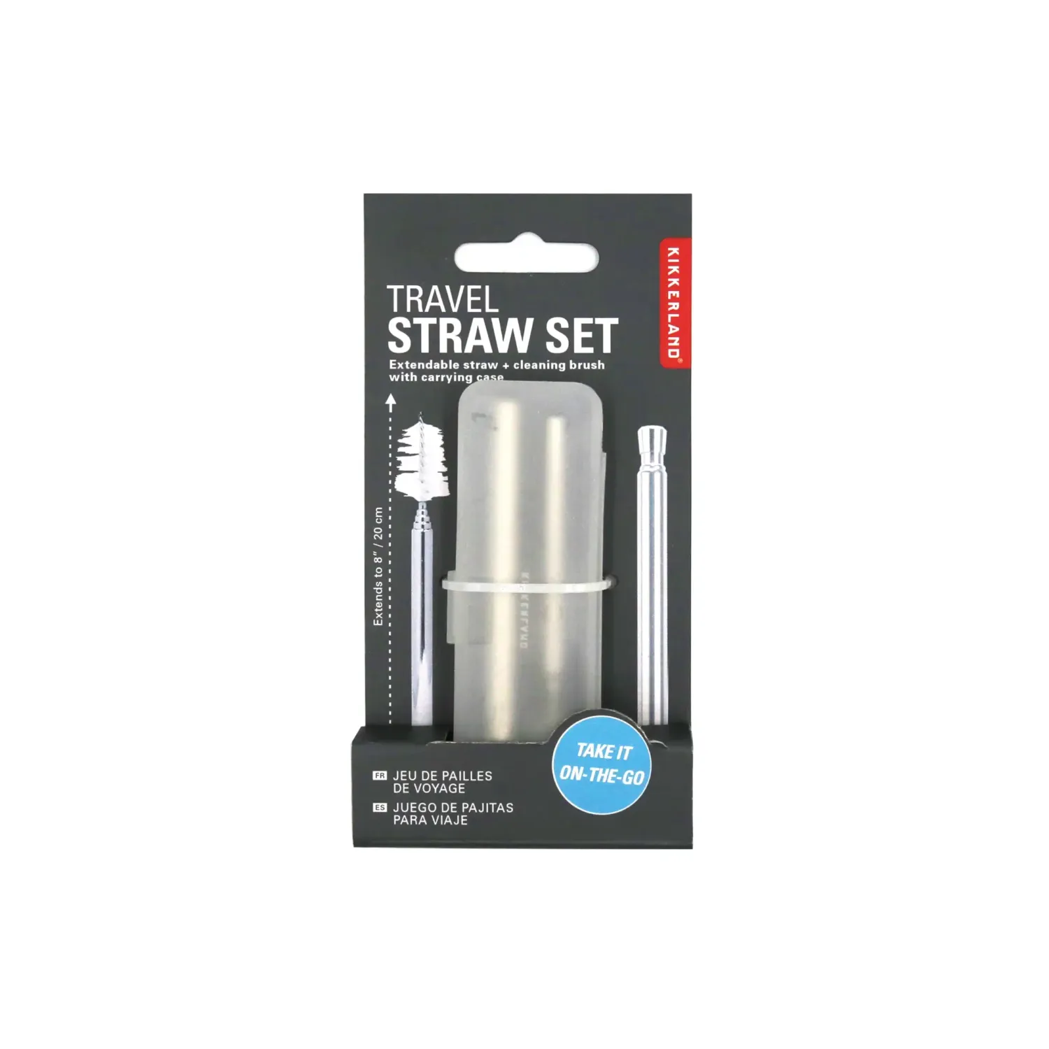 Stainless Steel Straw &amp; Brush Travel Set